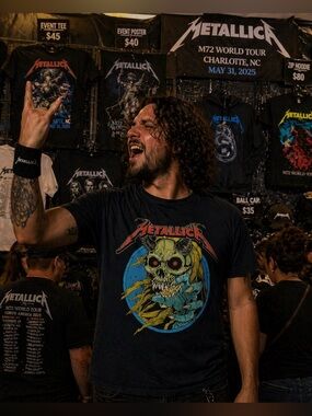 Metallica M72 North American Tour Feeding on the Wrath of Man Concert Tee Shirt